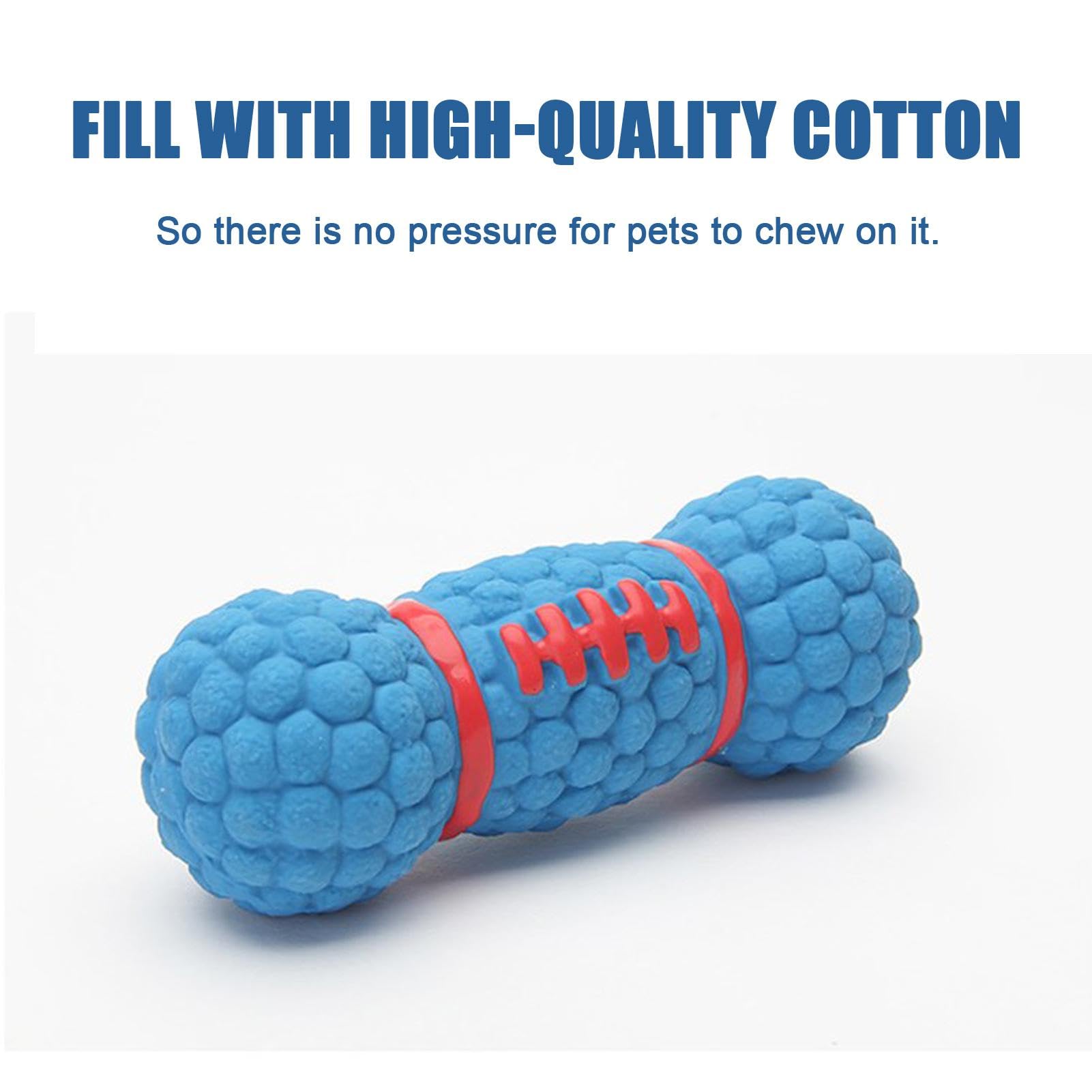 Generic Squeaky Dog Toy - Stuff Free Pet Chew Toy, Sound Dog Toy | Flexible Teething Toy for Dogs with Squeaker, Promoting Pet Dentals Health for Chew Breeds Squeaks Stimulated Puppies Dogs, Blue