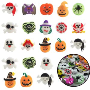 50PCS Halloween Light Up Rings, Assorted Ghost Pumpkin Flash LED Rings Toys Glow in the Dark Rings Toys for Halloween Kids Party Favors