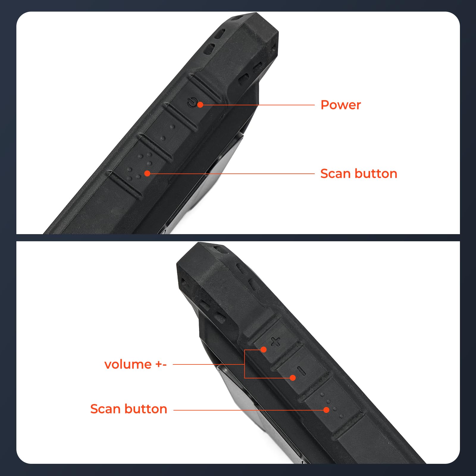 MUNBYN Android Barcode Scanner Cover for IPDA086P/IPDA101P Model (with Pistol Grip One, Not Compatible Without Pistol Grip One)