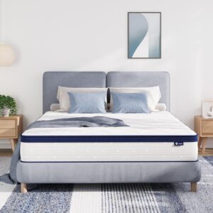 avenco twin size mattress, 10 inche twin mattress in a box for pain relief & motion isolation, certipur-us certified twin bed mattress