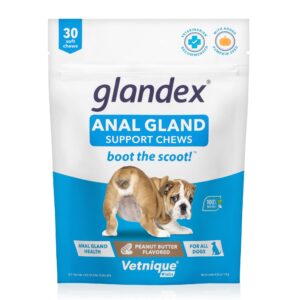 Dentabliss Dog Dental Wipes Finger Mitts 50ct Plus Glandex for Dogs Anal Gland Support Chews 30ct & Glandex Anal Gland Hygienic Pet Wipes 75ct Daily Health & Hygiene Pet Essentials Bundle