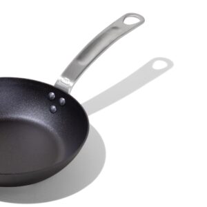 Made In Cookware - Seasoned 8" Carbon Steel Frying Pan - (Like Cast Iron, but Better) - Professional Cookware - Crafted in Sweden - Induction Compatible