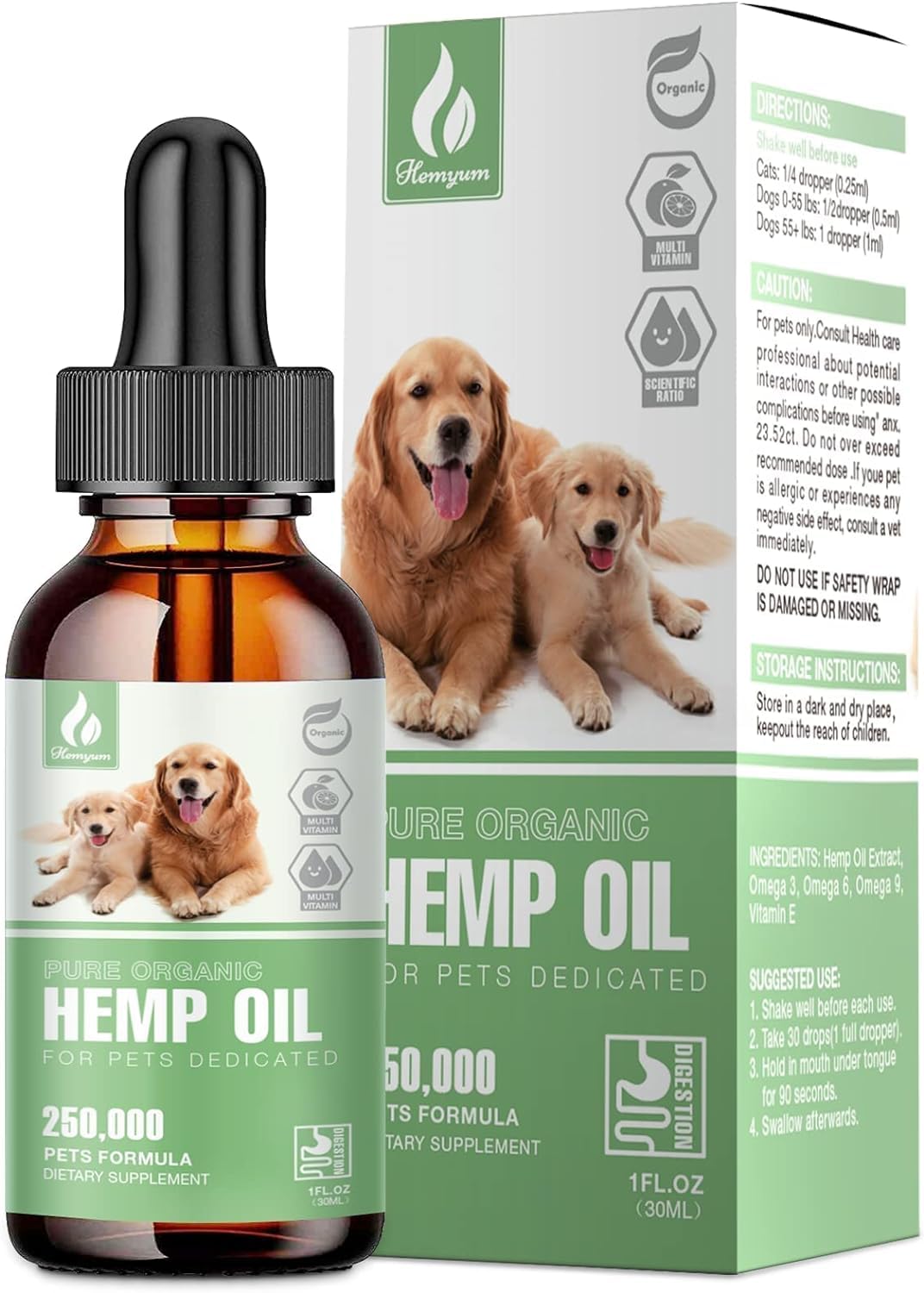 Hemyum Dog Hip & Joint Care Oil for Pet，Dogs Cats Oil Made in USA-Dog Hip & Joint Care-XQYSYEE-0422-15