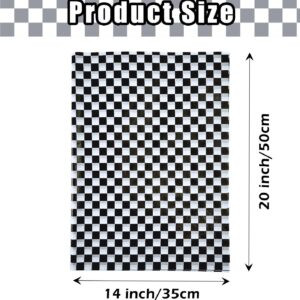 MUNILAIL 100 Sheets Checkered Tissue Paper 14 x 20 Inches Black and White Tissue Paper for Gift Bags Bulk Race Car Wrapping Paper Gift Paper Tissue for Birthday Gift Packing Crafts