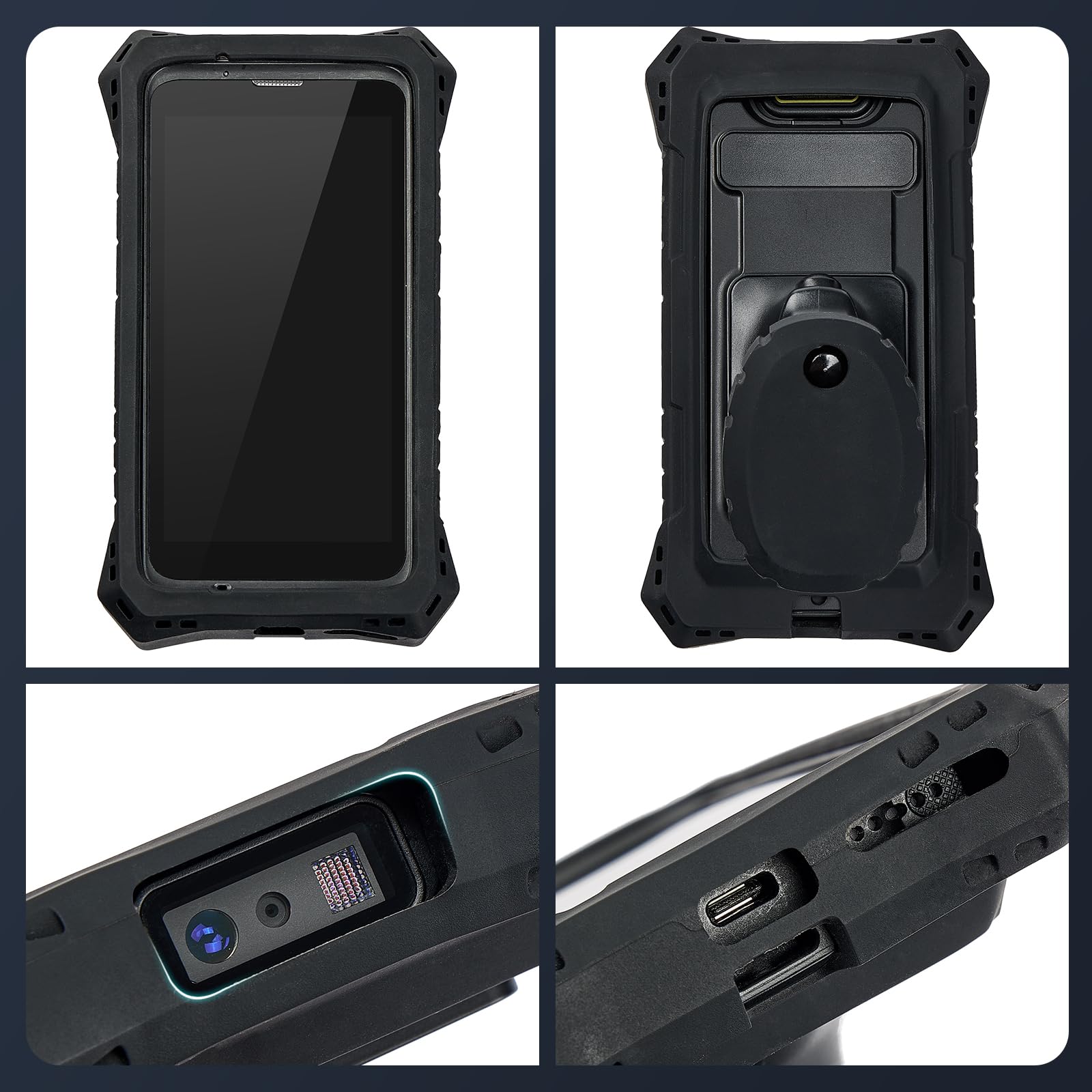 MUNBYN Android Barcode Scanner Cover for IPDA086P/IPDA101P Model (with Pistol Grip One, Not Compatible Without Pistol Grip One)