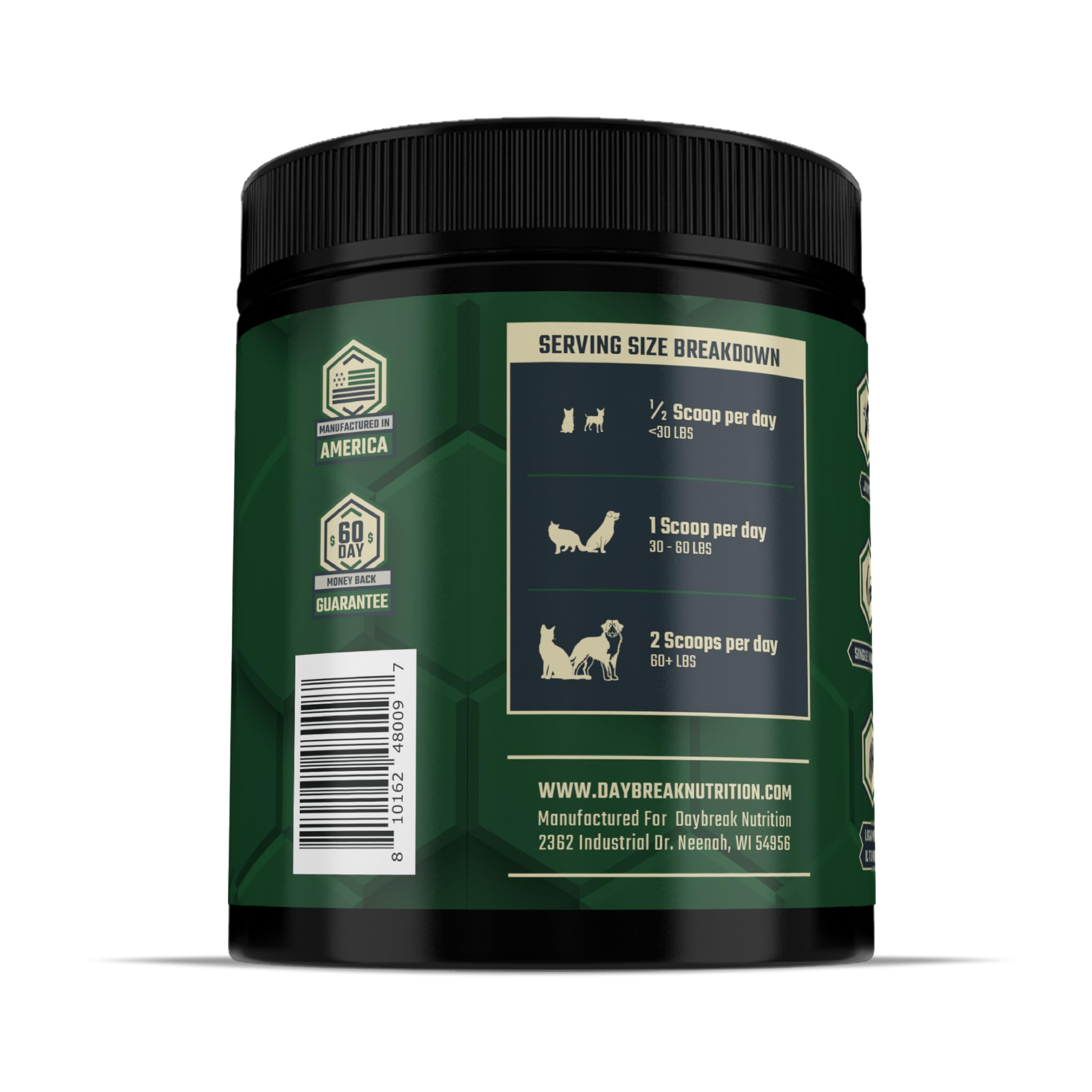 Pure Green Lipped Mussel Powder for Dogs and Cats - 100% New Zealand Green Lipped Mussels - Anti Inflammatory Supplement & Vitamins to Help Your Pet Deal with Arthritis, Joint Pain Relief - 150 Grams