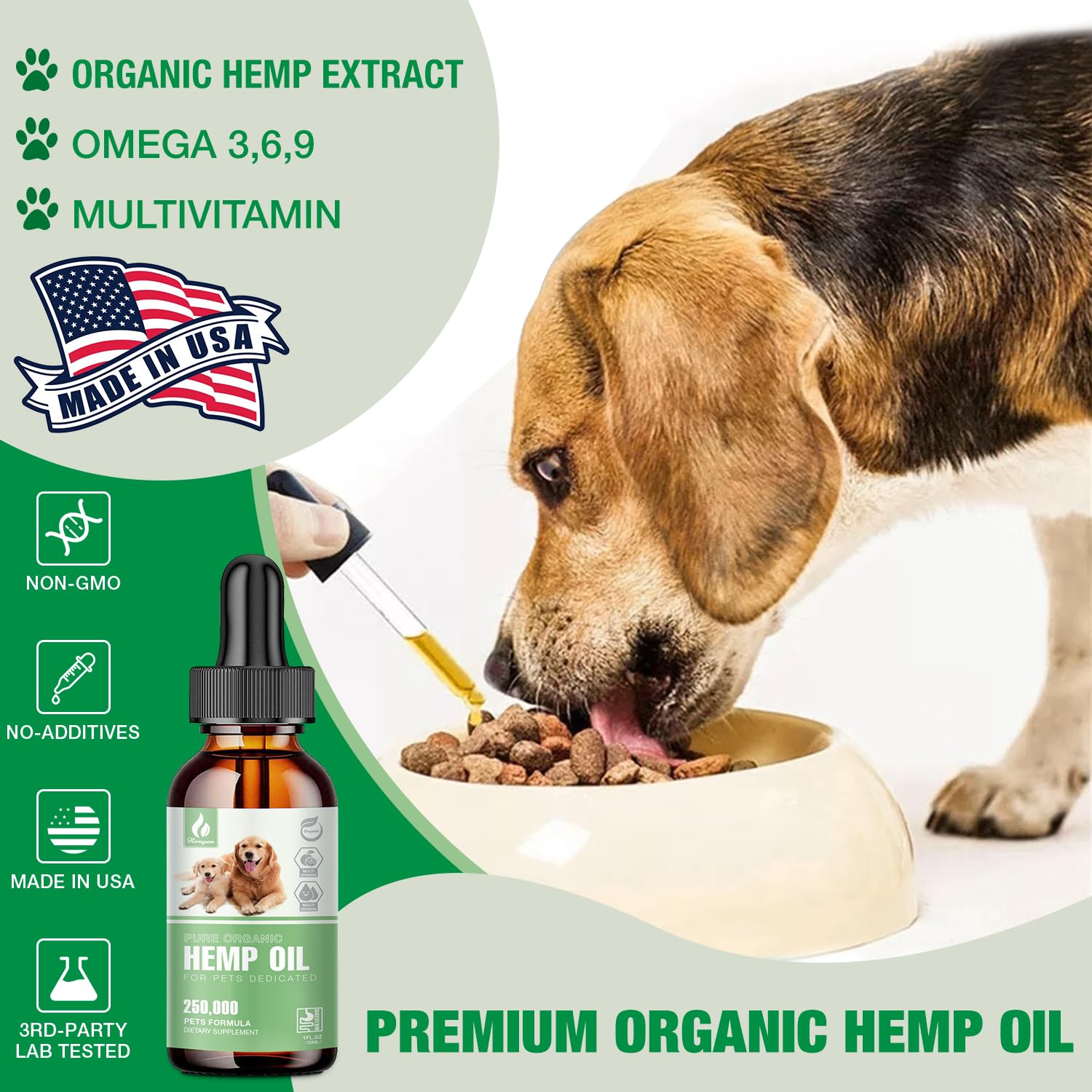 Hemyum Dog Hip & Joint Care Oil for Pet，Dogs Cats Oil Made in USA-Dog Hip & Joint Care-XQYSYEE-0422-114