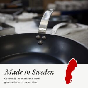 Made In Cookware - Seasoned 8" Carbon Steel Frying Pan - (Like Cast Iron, but Better) - Professional Cookware - Crafted in Sweden - Induction Compatible