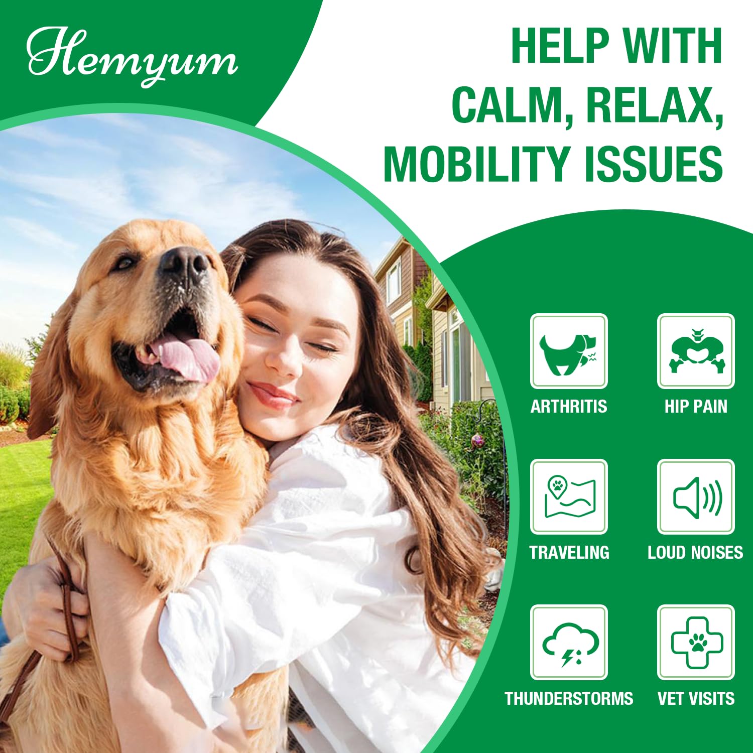 Hemyum Dog Hip & Joint Care Oil for Pet，Dogs Cats Oil Made in USA-Dog Hip & Joint Care-XQYSYEE-0422-12