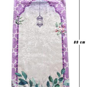 ihvan online, Kids Prayer Mat, Muslim Prayer Rug for Kid, Islamic Gifts for Kids, Design Janamaz Sajadah, Soft Salah Mat Carpet for Kids, Travel Praying Rug, Pink-White Kaaba