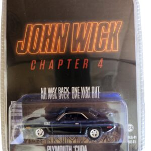 Collectibles Greenlight 62020-F Hollywood Series 41 - John Wick: Chapter 4 - Plymouth 'Cuda 1/64 Scale Diecast