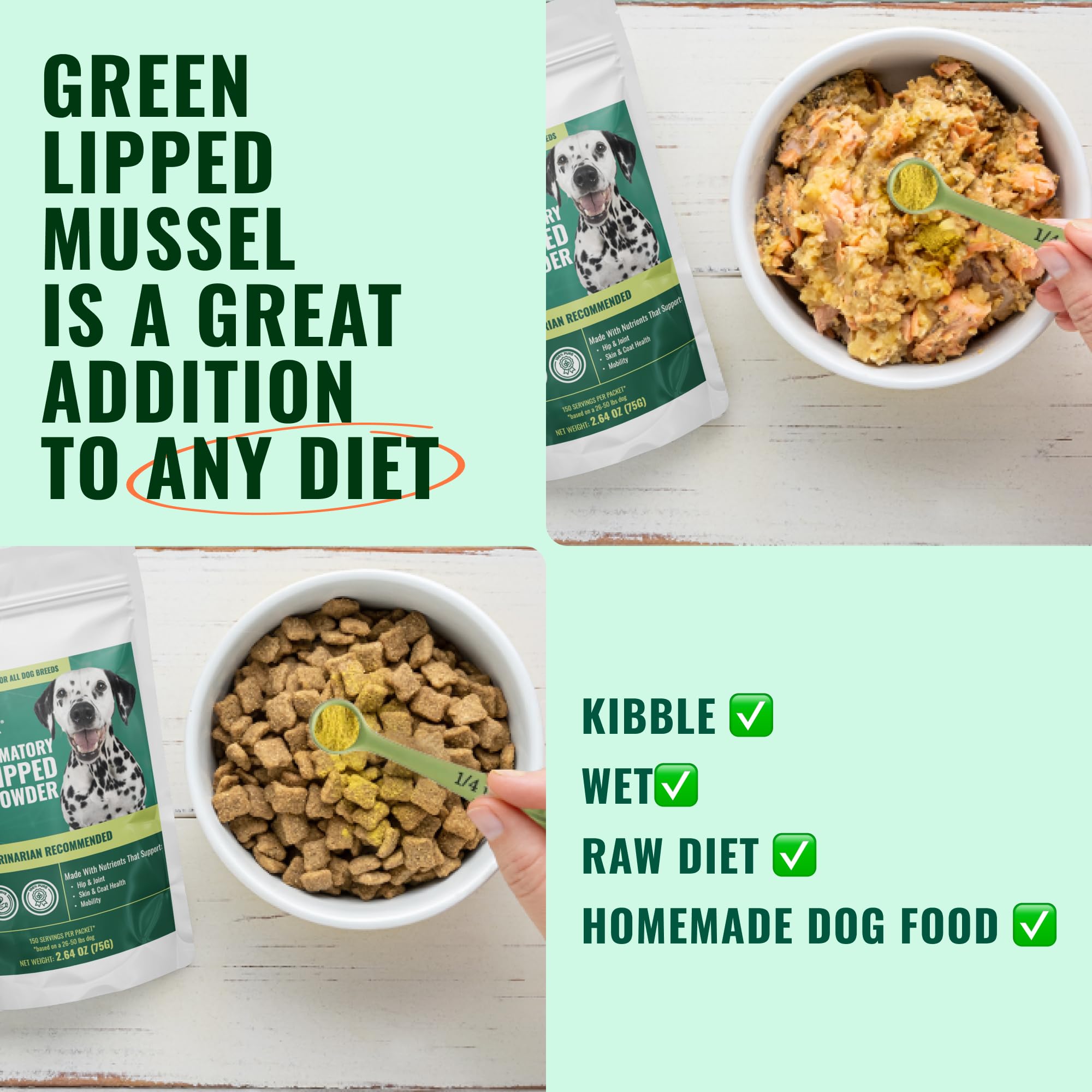 Green Lipped Mussel & Gut Health for Dogs of All Ages & Breeds