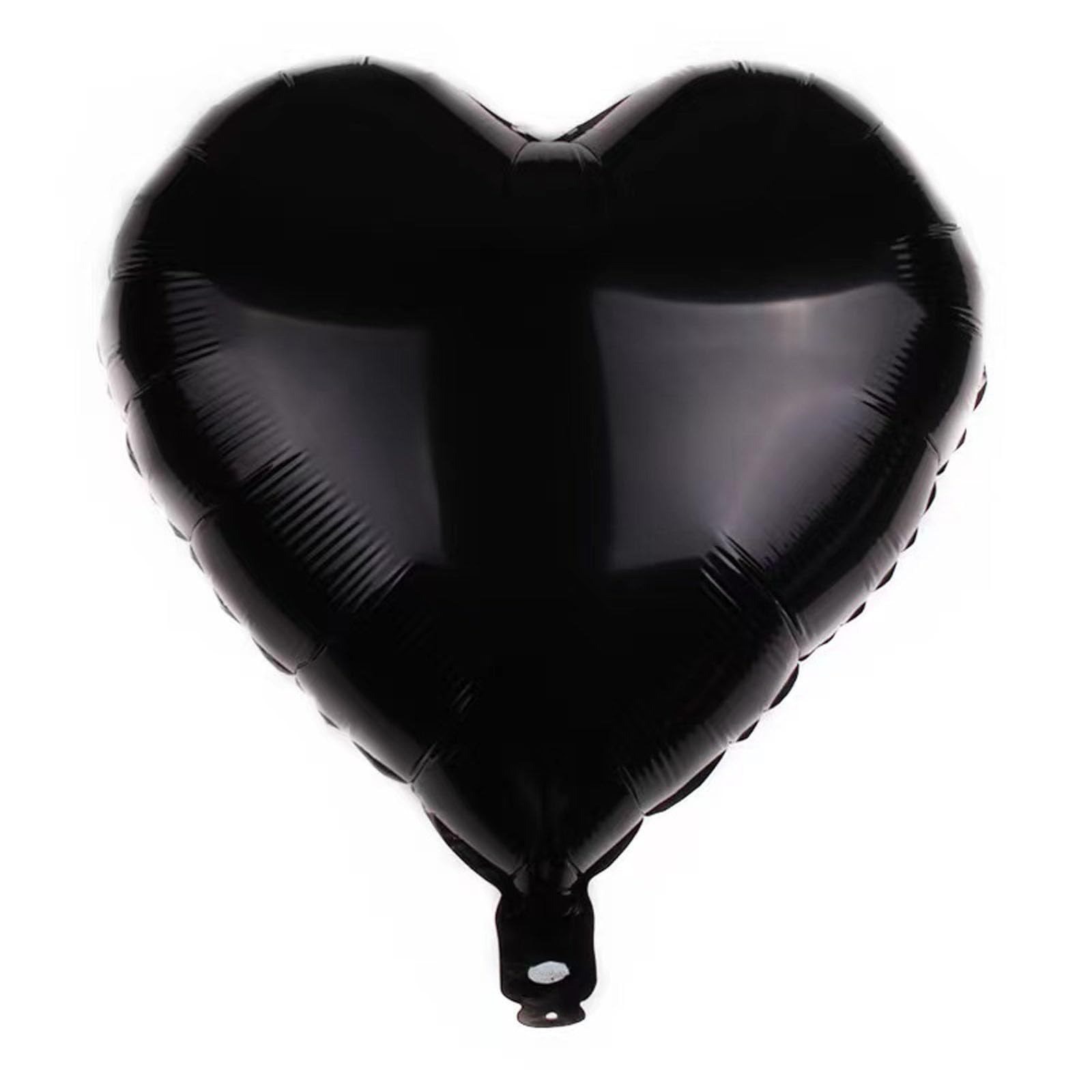 10Pcs Heart Balloons, 18 inch Black Heart Shaped Balloons, Big Heart Mylar Helium Balloons, Heart Love Foil Balloons for Wedding Baby Shower Anniversary Backdrop Valentine Balloons Party Decorations