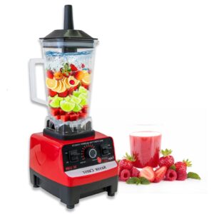 blender professional countertop blender 4500w high speed power blender for shakes and smoothies with 70oz 2l containers 2 bpa free cups red