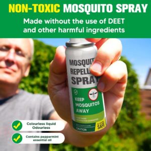 PREPELLITY Mosquito Repellent Spray, Mosquito Control Spray for Room, Mosquito Repellent Outdoor Patio, Indoor Mosquito Spray, Yard Mosquitoes Deterrent, Keep Mosquitoes Away Safe for Travel Size-2P