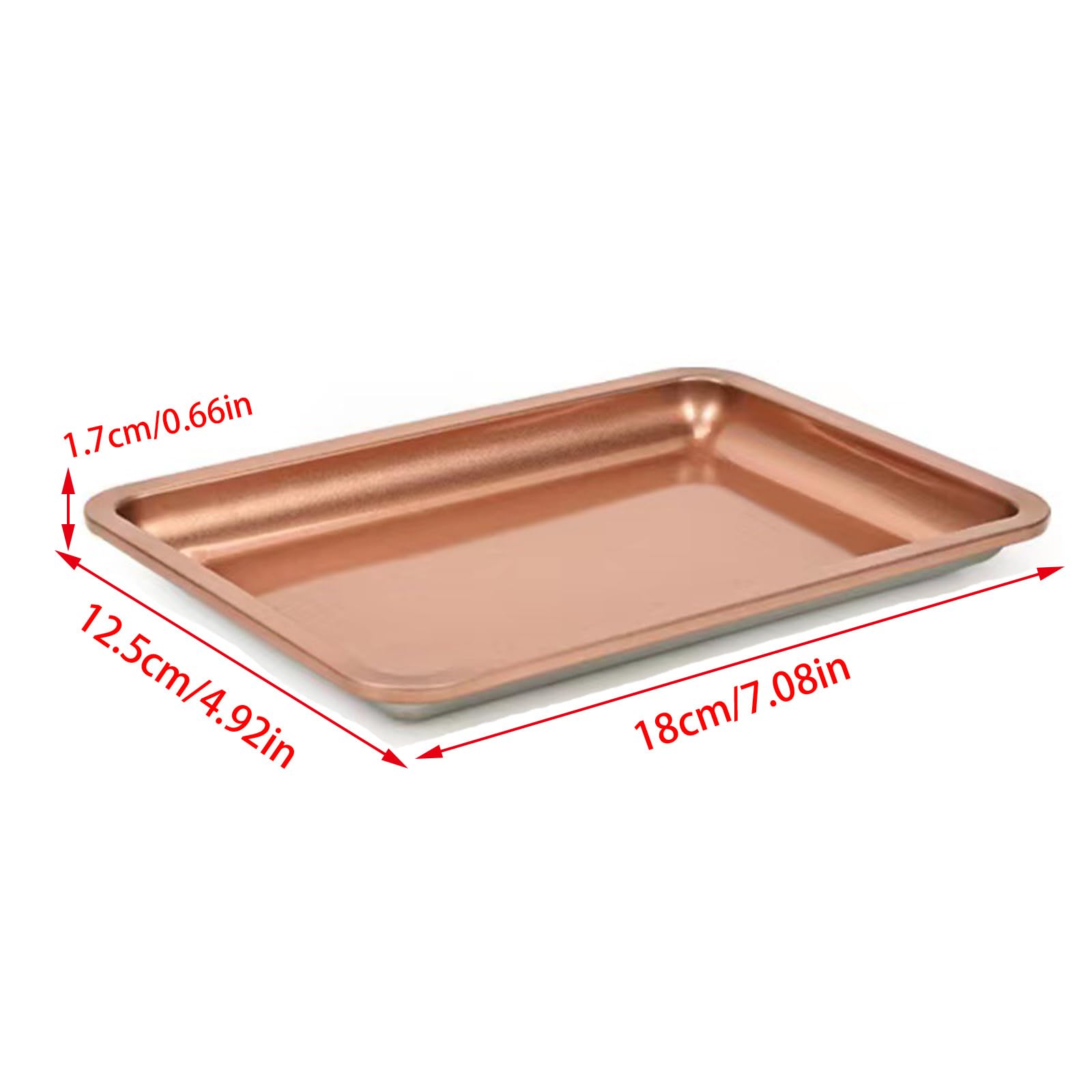 HISYI Stainless Steel Cosmetic Storage Tray Nail Art Equipment Plate Doctor Surgical Tray Nails Art Dish Tools Accessories Stainless Steel Jewelry Tray, Black