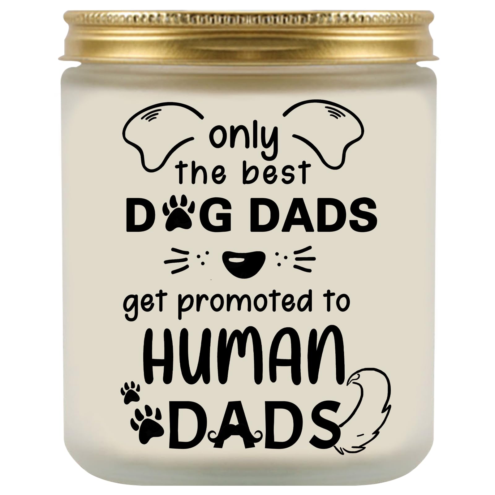 Gifts for New Dad, Candle for New Dad, Dad to Be Gifts for Fathers Day, First Time Dad Gifts, Birthday Candle Gift for Dad to be, Dad Dog Print Lavender Scented Candle Gift