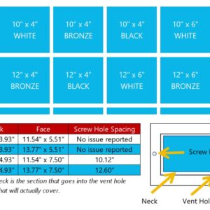 VELLEE Quiet Register Booster Fan Fits 6" x 12" (DUCT OPENING CUTOUT), 10-Speed Control Heating Cooling AC Vent Booster Fan w/Remote Control & Thermostat Control - White