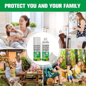 PREPELLITY Mosquito Repellent Spray, Mosquito Control Spray for Room, Mosquito Repellent Outdoor Patio, Indoor Mosquito Spray, Yard Mosquitoes Deterrent, Keep Mosquitoes Away Safe for Travel Size-2P