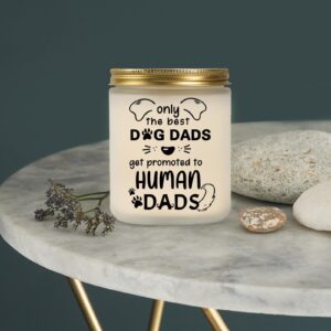 Gifts for New Dad, Candle for New Dad, Dad to Be Gifts for Fathers Day, First Time Dad Gifts, Birthday Candle Gift for Dad to be, Dad Dog Print Lavender Scented Candle Gift