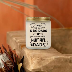 Gifts for New Dad, Candle for New Dad, Dad to Be Gifts for Fathers Day, First Time Dad Gifts, Birthday Candle Gift for Dad to be, Dad Dog Print Lavender Scented Candle Gift