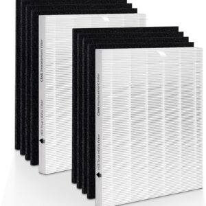 Aneedmore C545 Replacement Filter for Winix S Air Purifier. 2 True HEPA(H13) Filter + 8 Activated Carbon Filters，Part No. 1712-0096-00 and 2522-0058-00