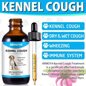 Dog Cough Treatmen - Kennel Cough for Dogs - Dog Allergy Relief - Natural Cough Supplement for Dogs - Herbal Drops for All Breeds & Sizes Natural Cough Supplement for Dogs