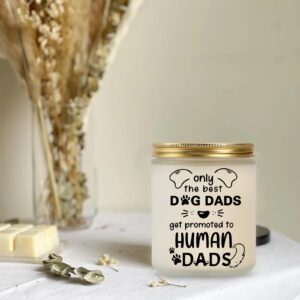 Gifts for New Dad, Candle for New Dad, Dad to Be Gifts for Fathers Day, First Time Dad Gifts, Birthday Candle Gift for Dad to be, Dad Dog Print Lavender Scented Candle Gift