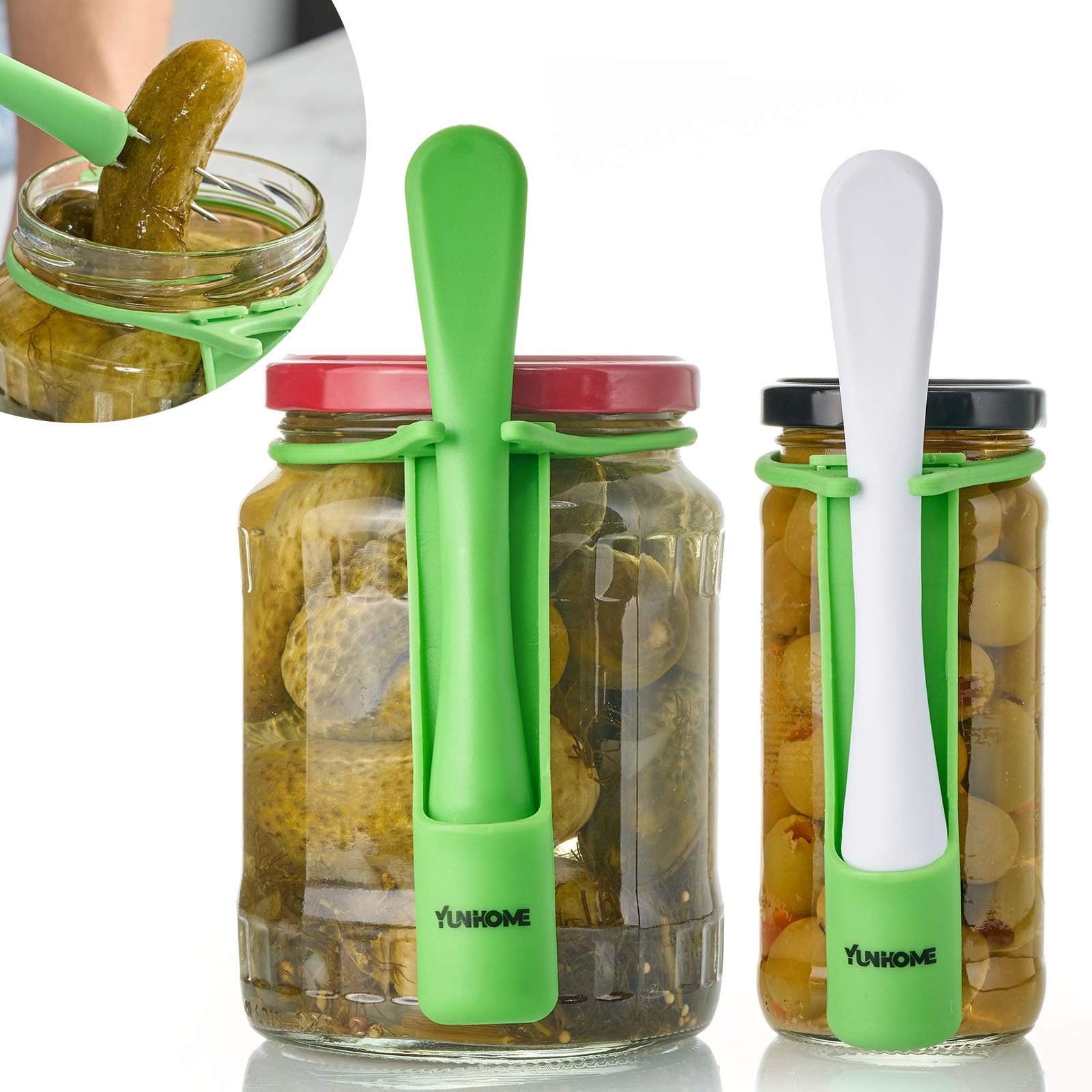 Pickle Fork, YUNHOME Pickle Grabber, Unique Kitchen Gadgets, Olive Fork Pickle Picker Pickle Gift Cool Gadgets Pickle Gifts Pickle Forks Tool for The Jar Pickle Holder