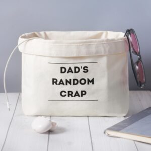 Christmas Funny Gifts from Daughter Wife Son,Christmas Bag Gifts for Dad Stepdad from Kids,First Fathers Day Unique Gifts for New Dad,Dad Birthday Gifts,Dad's Random Crap Bag