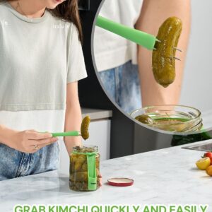 Pickle Fork, YUNHOME Pickle Grabber, Unique Kitchen Gadgets, Olive Fork Pickle Picker Pickle Gift Cool Gadgets Pickle Gifts Pickle Forks Tool for The Jar Pickle Holder