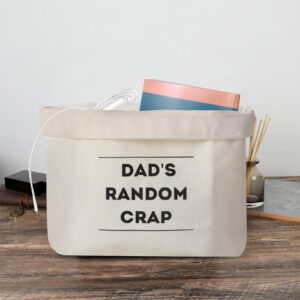 Christmas Funny Gifts from Daughter Wife Son,Christmas Bag Gifts for Dad Stepdad from Kids,First Fathers Day Unique Gifts for New Dad,Dad Birthday Gifts,Dad's Random Crap Bag