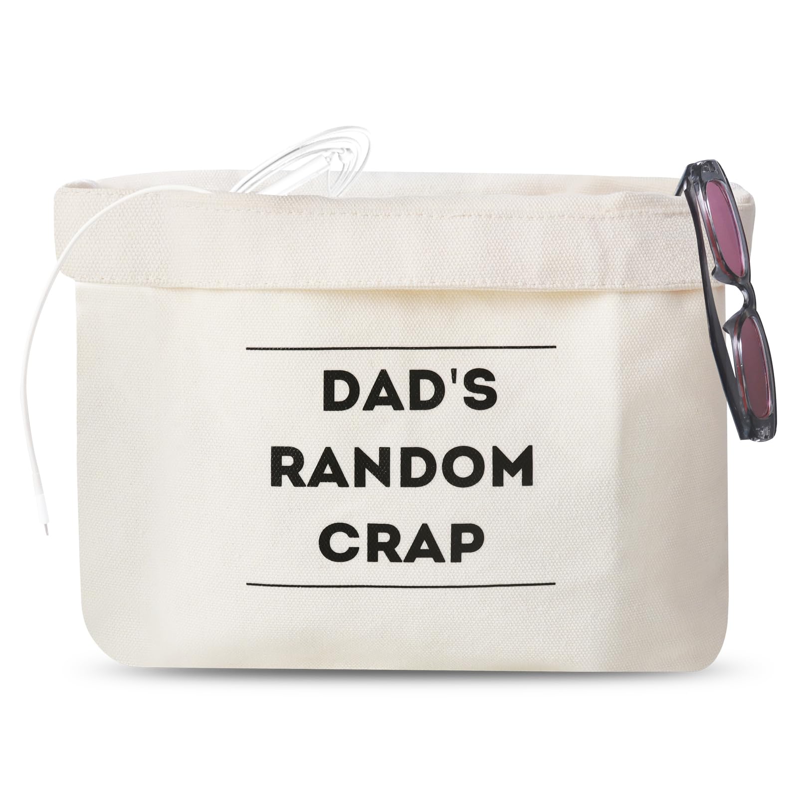 Christmas Funny Gifts from Daughter Wife Son,Christmas Bag Gifts for Dad Stepdad from Kids,First Fathers Day Unique Gifts for New Dad,Dad Birthday Gifts,Dad's Random Crap Bag