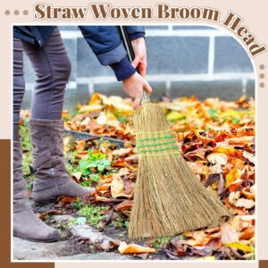 Maxcheck 6 Pcs Corn Broom with Handle Heavy Duty Broom for Sweeping Indoor Outdoor Broom for Kitchen Courtyard Garage Lobby Office, 59.8"