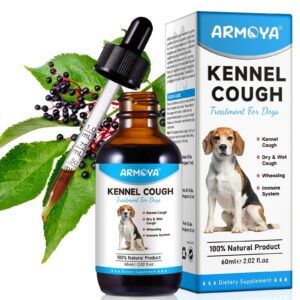 Dog Cough Treatmen - Kennel Cough for Dogs - Dog Allergy Relief - Natural Cough Supplement for Dogs - Herbal Drops for All Breeds & Sizes Natural Cough Supplement for Dogs