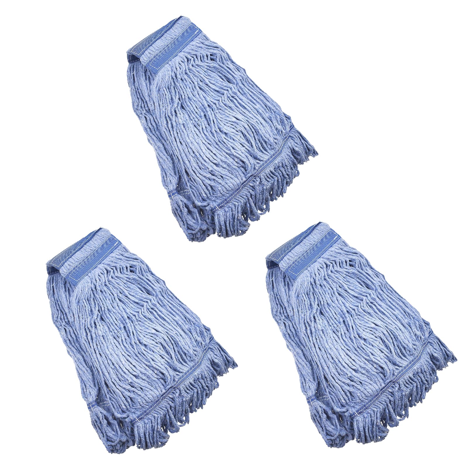 3Packs Mop Head Replacement Heavy Duty Commercial Mop Head Replacement, Reusable Mop Head Refills-Replacement Mop Heads Mop Head Replacement for Home, Highly Absorbent,Industrial and Commercial Use