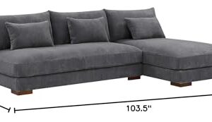 Oadeer Home Modular Sectional, Gray