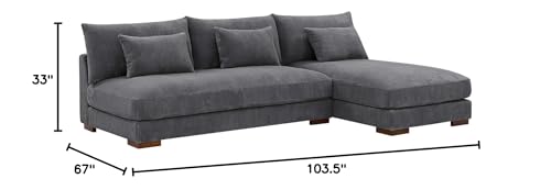 Oadeer Home Modular Sectional, Gray