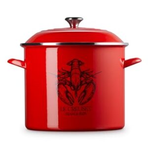 Le Creuset Enamel On Steel Traditional Lobster Stockpot, 20 qt., Carmin