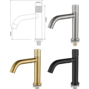 LIANTE Basin Faucet Water Tap Bathroom Faucet Stainless Steel Finish Single Handle Water Sink Tap Rotate 360 Degrees Bath Faucets,Kitchen Faucet