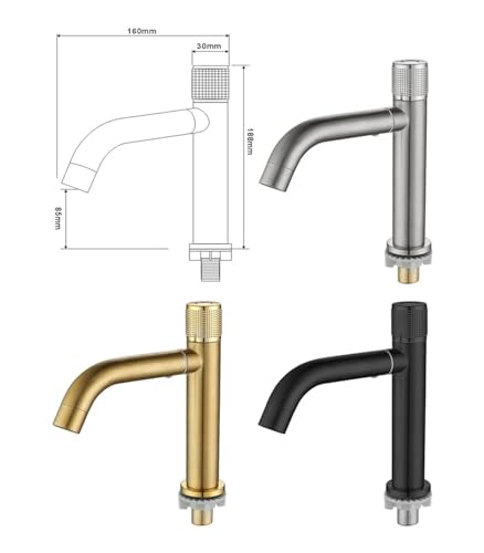 LIANTE Basin Faucet Water Tap Bathroom Faucet Stainless Steel Finish Single Handle Water Sink Tap Rotate 360 Degrees Bath Faucets,Kitchen Faucet