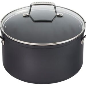 Le Creuset Essential Non-stick Ceramic Stockpot with Glass Lid, 6.3 qt.​