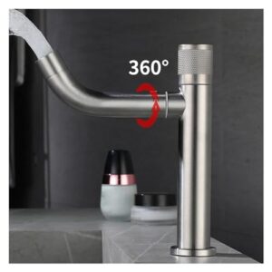 LIANTE Basin Faucet Water Tap Bathroom Faucet Stainless Steel Finish Single Handle Water Sink Tap Rotate 360 Degrees Bath Faucets,Kitchen Faucet