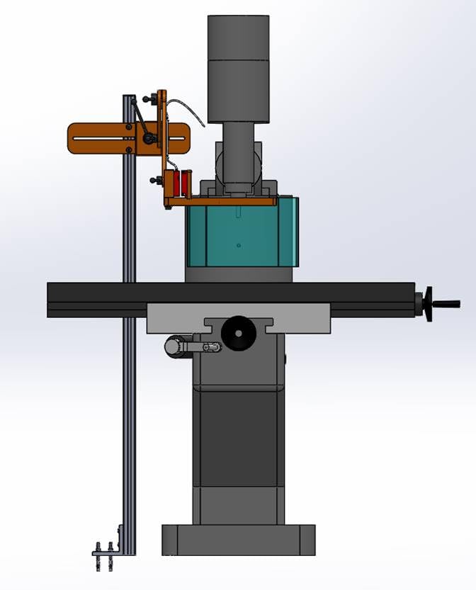 Floor Mount Milling Machine Safety Guard, Interlocked Model. Part # MG-1-SK1 by ATS MACHINE SAFETY SOLUTIONS