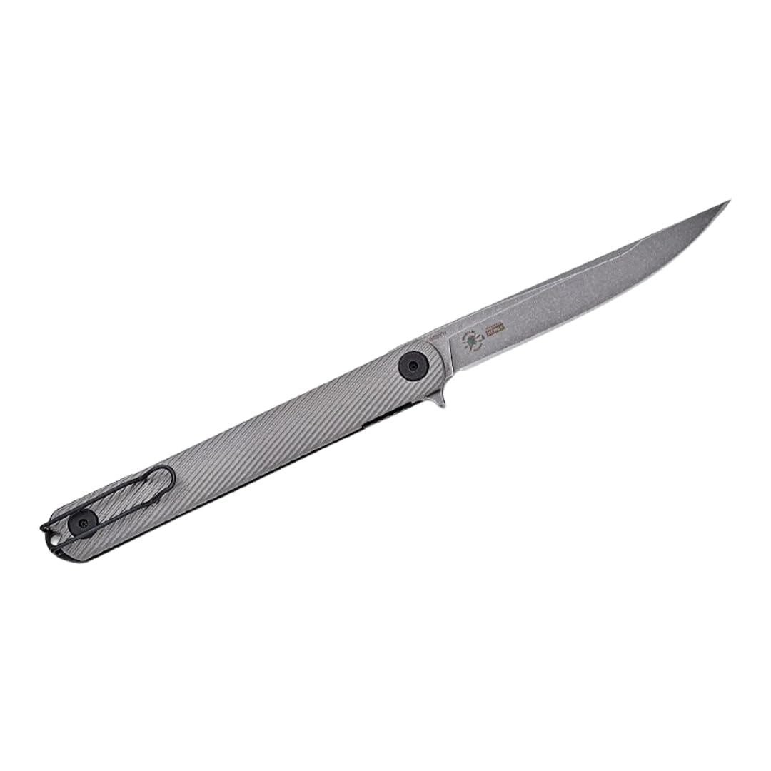 Spartan Blades Nemec Folder - Titanium | SFBL12TI, Gray