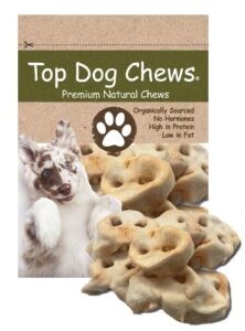 top dog chews - pig snout dog treats, 12 pack, american made, all natural, long lasting, healthy chews for dogs, perfect training treat for a puppy or small, medium & large dogs (12 pack)