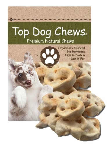 Top Dog Chews - Pig Snout Dog Treats, 12 Pack, American Made, All Natural, Long Lasting, Healthy Chews for Dogs, Perfect Training Treat for a Puppy or Small, Medium & Large Dogs (12 Pack)