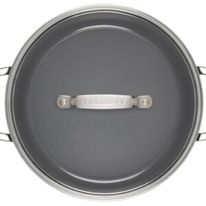 Le Creuset Essential Non-stick Ceramic Stockpot with Glass Lid, 6.3 qt.​