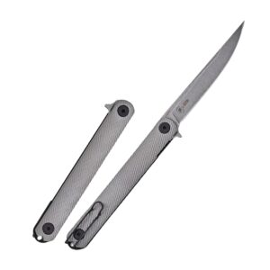 Spartan Blades Nemec Folder - Titanium | SFBL12TI, Gray