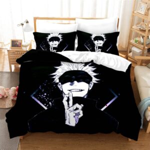 dairuini japan anime bedding sets jujutsu kaisen duvet cover single double queen king bed linen sets boys bedclothes no sheet,da-248,full:79"x90"/200 * 229cm